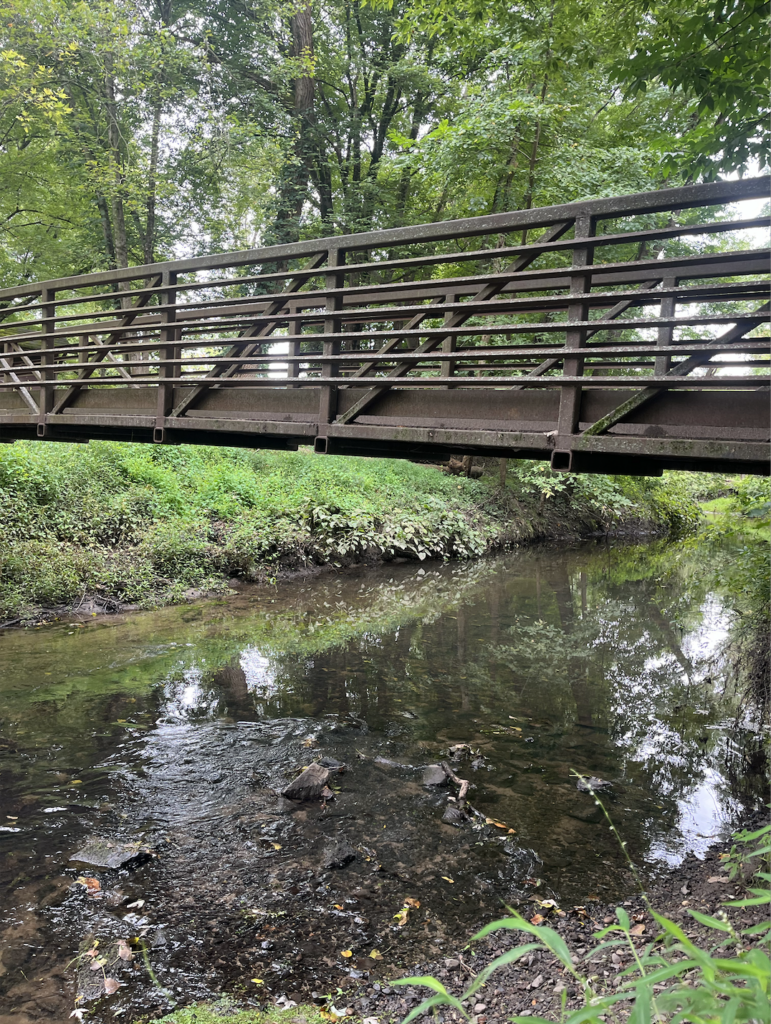 Wooden bridge over Tenakill Brook